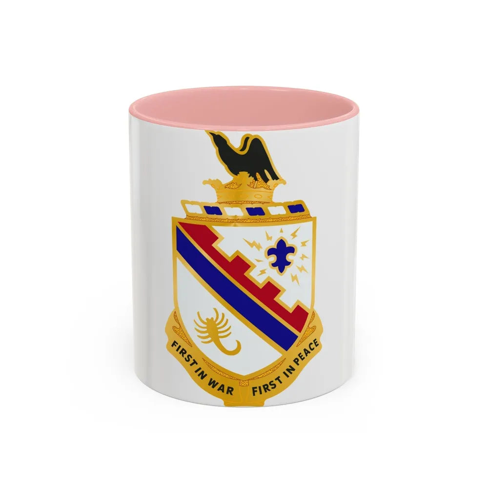 161st Infantry Regiment (U.S. Army) Accent Coffee Mug-11oz-Pink-Go Mug Yourself