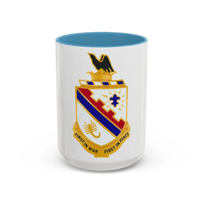 161st Infantry Regiment (U.S. Army) Accent Coffee Mug-15oz-Light Blue-Go Mug Yourself