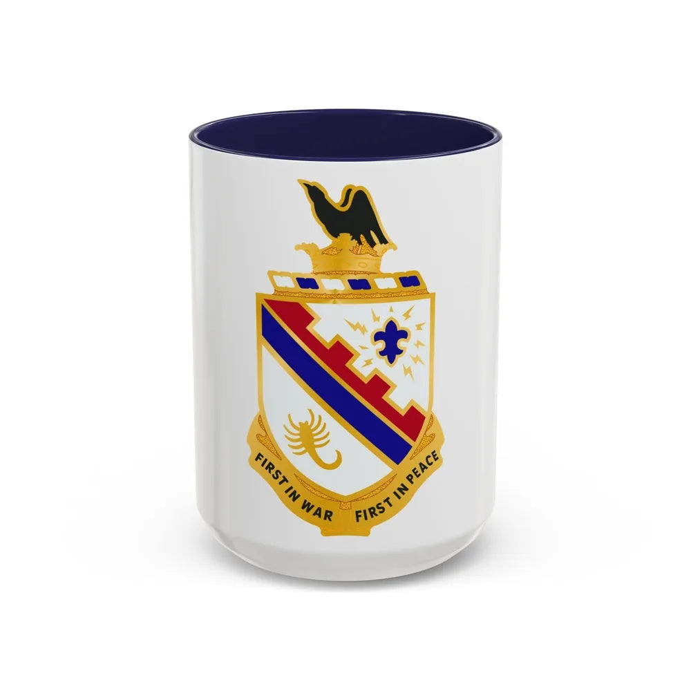 161st Infantry Regiment (U.S. Army) Accent Coffee Mug-15oz-Navy-Go Mug Yourself