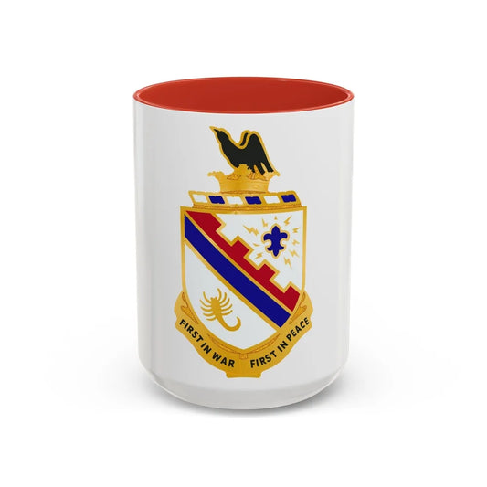 161st Infantry Regiment (U.S. Army) Accent Coffee Mug-15oz-Red-Go Mug Yourself