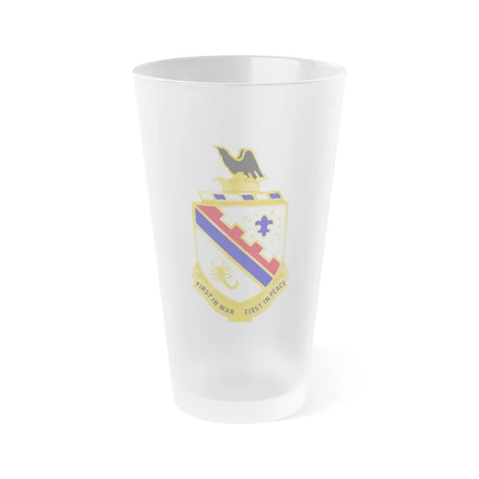 161st Infantry Regiment (U.S. Army) Frosted Pint Glass 16oz-Go Mug Yourself