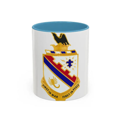 161st Infantry Regiment (U.S. Army) Accent Coffee Mug 11oz Light Blue - Go Mug Yourself