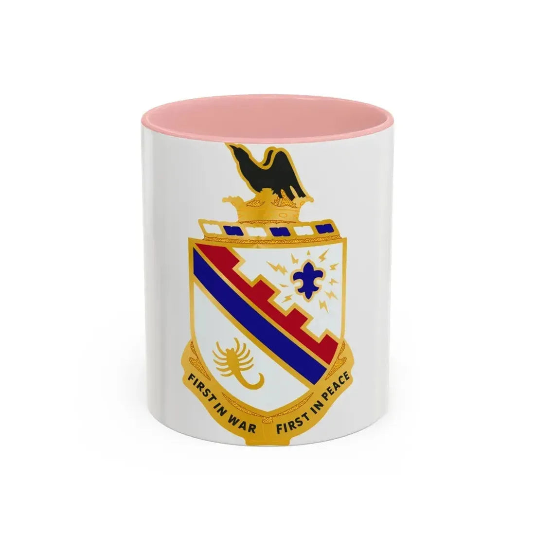 161st Infantry Regiment (U.S. Army) Accent Coffee Mug 11oz Pink - Go Mug Yourself