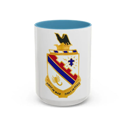 161st Infantry Regiment (U.S. Army) Accent Coffee Mug 15oz Light Blue - Go Mug Yourself