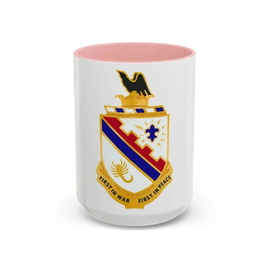 161st Infantry Regiment (U.S. Army) Accent Coffee Mug 15oz Pink - Go Mug Yourself