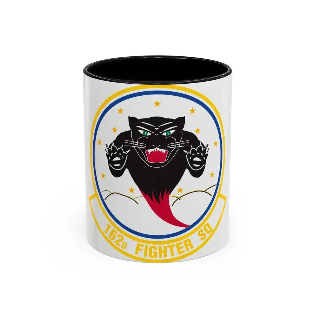 162 Fighter Squadron (U.S. Air Force) Accent Coffee Mug 11oz Black - Go Mug Yourself