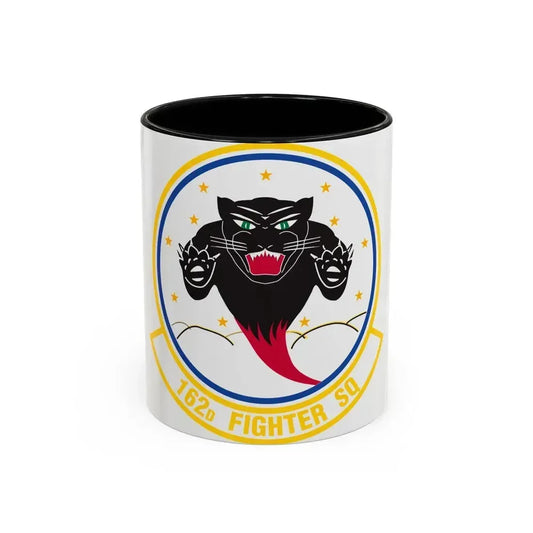 162 Fighter Squadron (U.S. Air Force) Accent Coffee Mug 11oz Black - Go Mug Yourself