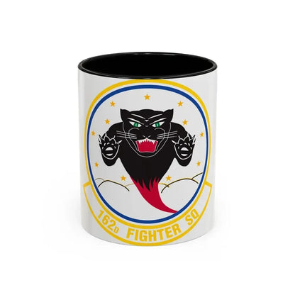 162 Fighter Squadron (U.S. Air Force) Accent Coffee Mug 11oz Black - Go Mug Yourself