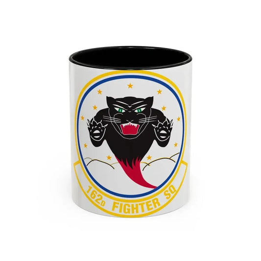 162 Fighter Squadron (U.S. Air Force) Accent Coffee Mug 11oz Black - Go Mug Yourself