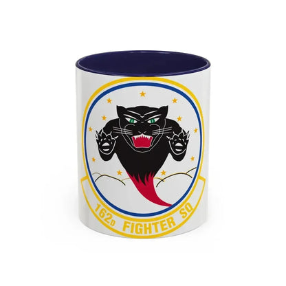 162 Fighter Squadron (U.S. Air Force) Accent Coffee Mug 11oz Navy - Go Mug Yourself