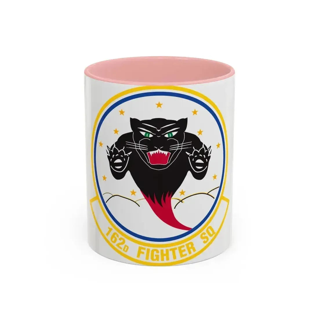 162 Fighter Squadron (U.S. Air Force) Accent Coffee Mug 11oz Pink - Go Mug Yourself