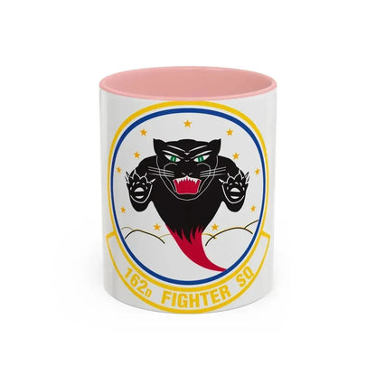 162 Fighter Squadron (U.S. Air Force) Accent Coffee Mug 11oz Pink - Go Mug Yourself