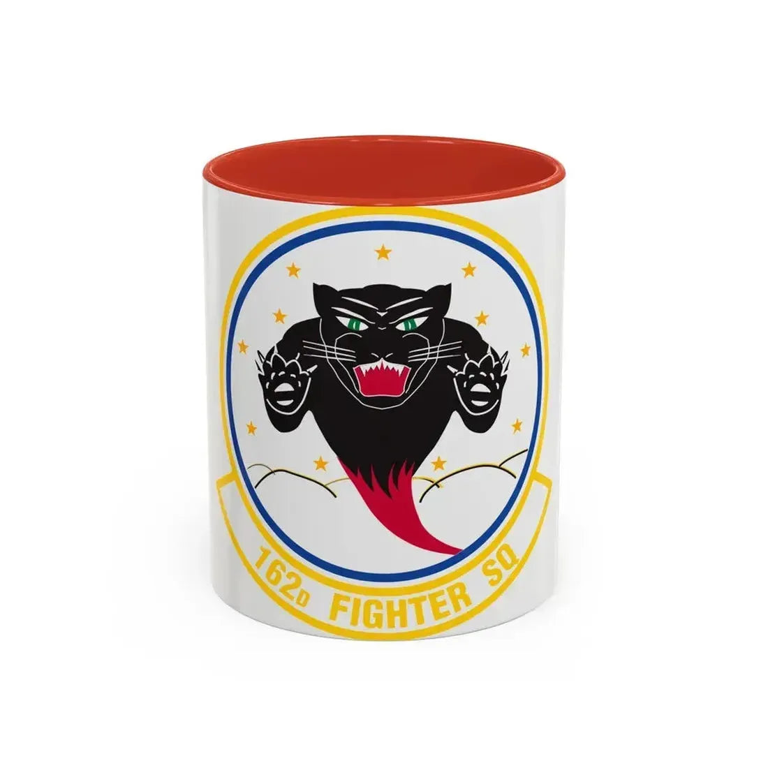 162 Fighter Squadron (U.S. Air Force) Accent Coffee Mug 11oz Red - Go Mug Yourself