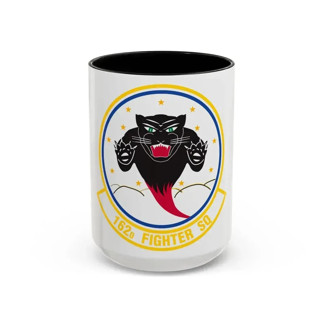 162 Fighter Squadron (U.S. Air Force) Accent Coffee Mug 15oz Black - Go Mug Yourself