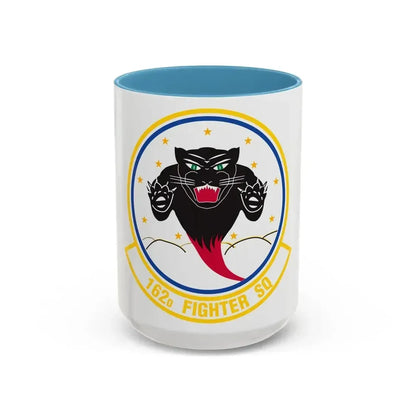 162 Fighter Squadron (U.S. Air Force) Accent Coffee Mug 15oz Light Blue - Go Mug Yourself