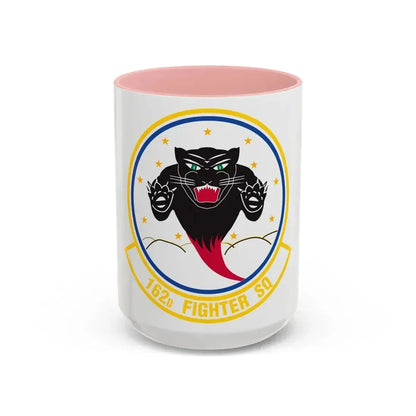 162 Fighter Squadron (U.S. Air Force) Accent Coffee Mug 15oz Pink - Go Mug Yourself