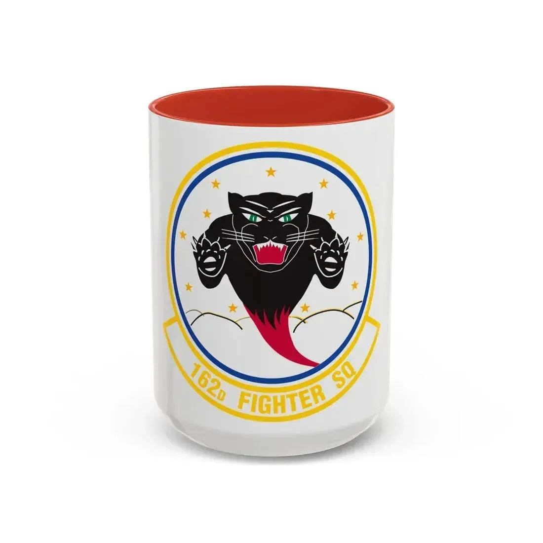 162 Fighter Squadron (U.S. Air Force) Accent Coffee Mug 15oz Red - Go Mug Yourself
