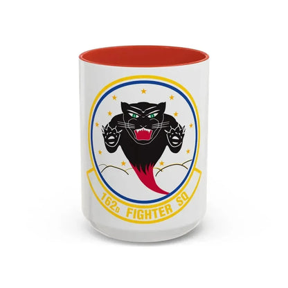 162 Fighter Squadron (U.S. Air Force) Accent Coffee Mug 15oz Red - Go Mug Yourself