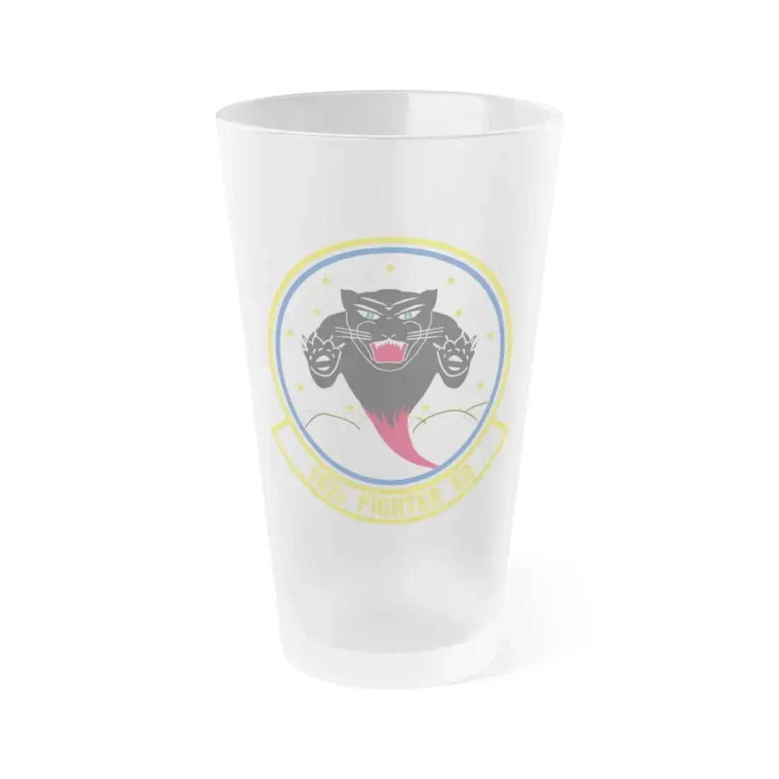 162 Fighter Squadron (U.S. Air Force) Frosted Pint Glass 16oz 16oz Frosted - Go Mug Yourself
