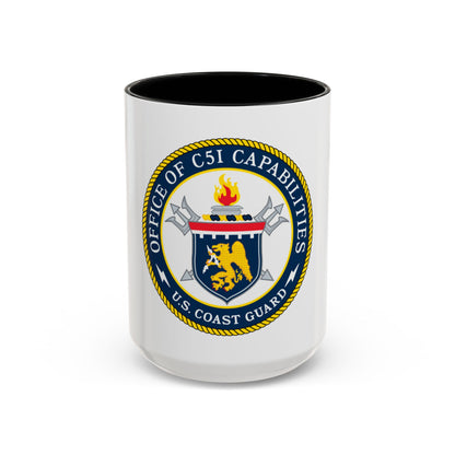 CG 761 Office of C5I Capabilities (U.S. Coast Guard) Accent Coffee Mug