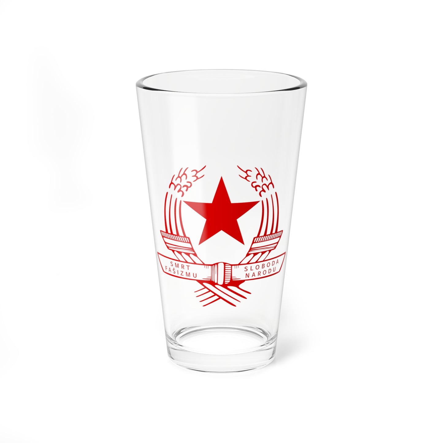 Emblem of the State Anti-fascist Council for the National Liberation of Croatia - Pint Glass 16oz