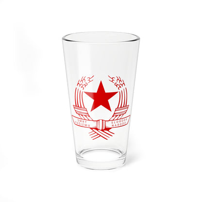 Emblem of the State Anti-fascist Council for the National Liberation of Croatia - Pint Glass 16oz