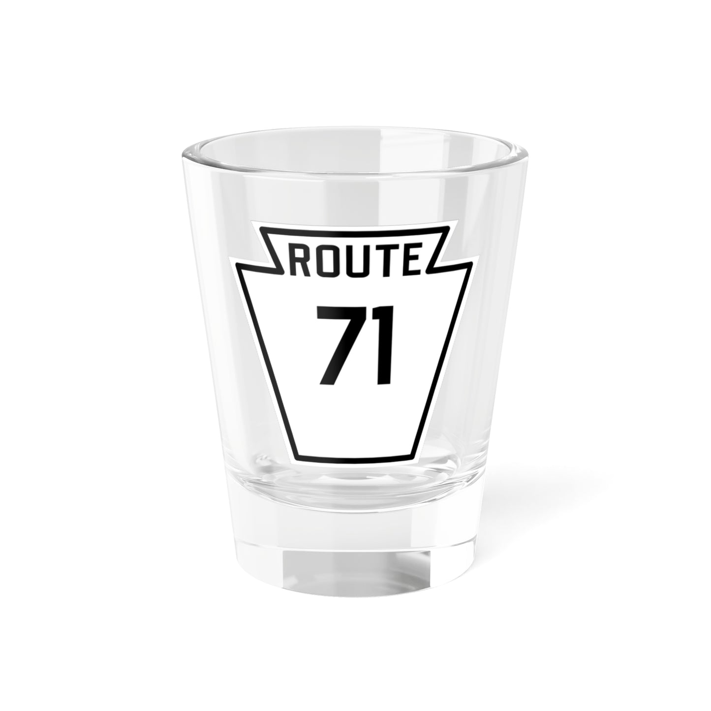 PA-71 1926 (Pennsylvania) (Road Sign) Shot Glass 1.5oz