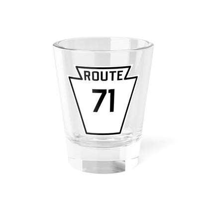 PA-71 1926 (Pennsylvania) (Road Sign) Shot Glass 1.5oz