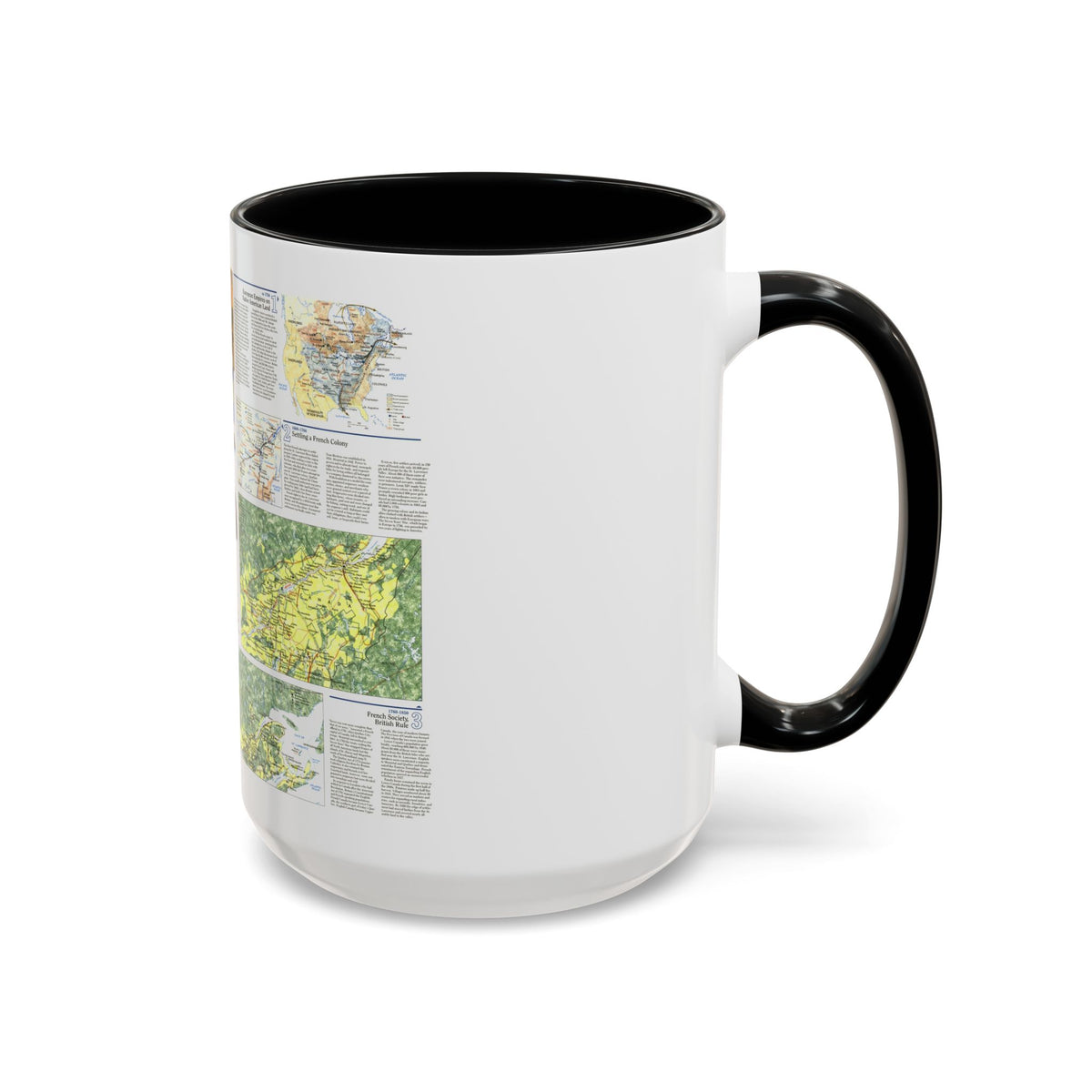 Canada - Quebec 2 (1991) (Map) Accent Coffee Mug