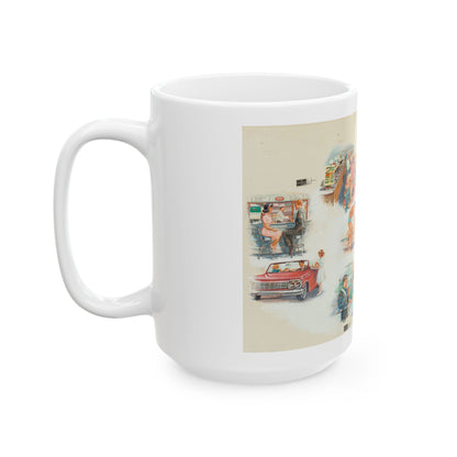 Eleven Vignettes, Coca-Cola advertisements, 1966 - White Coffee Mug