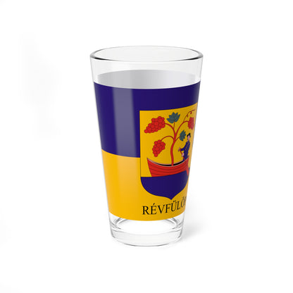 Flag of Revfulop variant (Hungary) Pint Glass 16oz