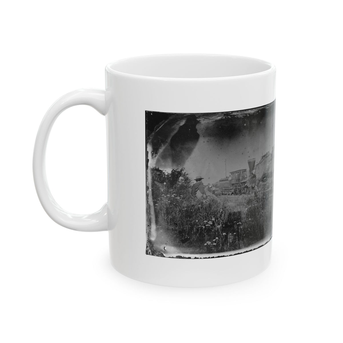 Virginia. Locomotive On The Orange & Alexandria Railroad (U.S. Civil War) White Coffee Mug