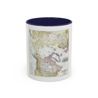 Top Of The World (1949) (Map) Accent Coffee Mug