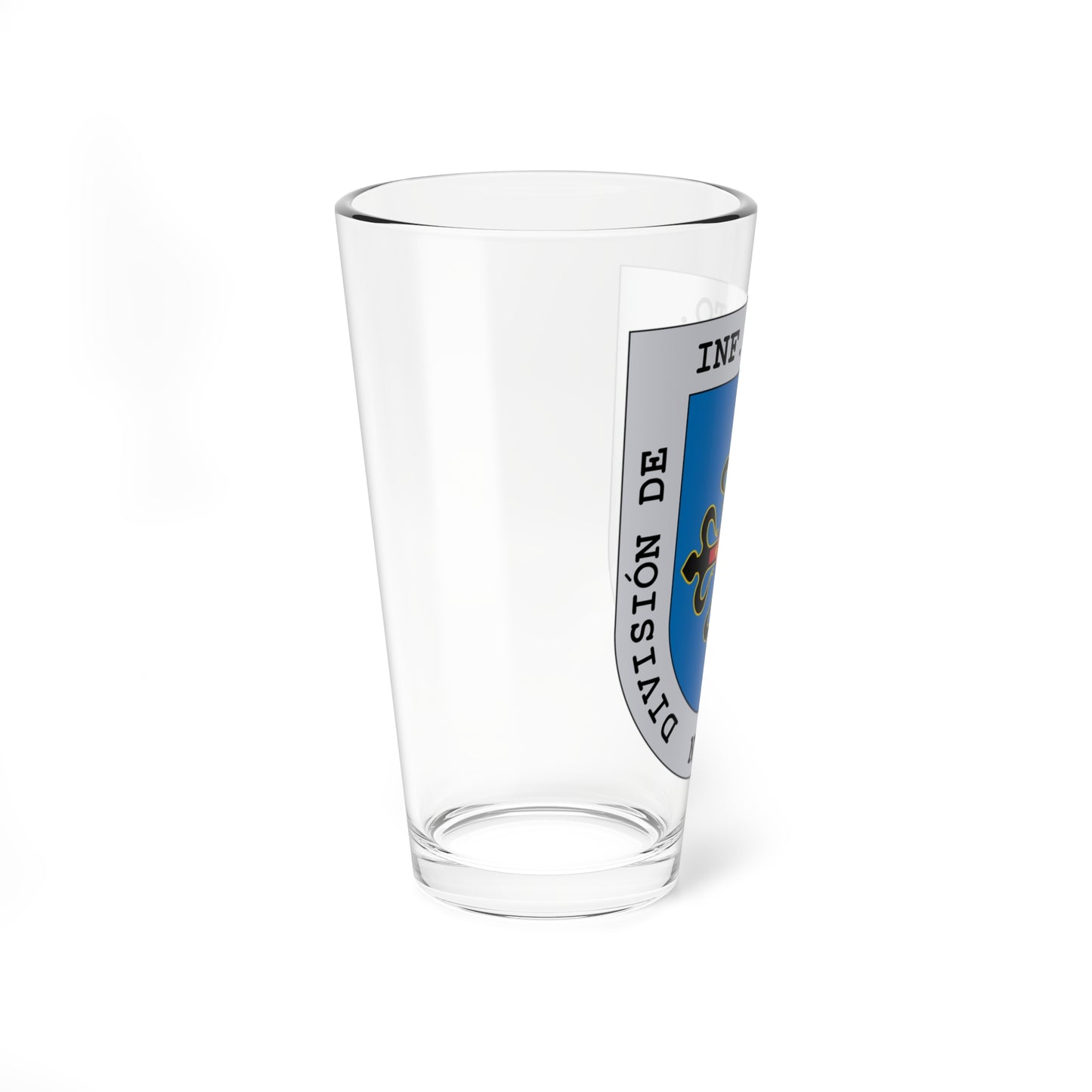 Escudo de armas de la División de Infantería Motorizada Maestrazgo número 3 (Spain) (Coat of Arms) Pint Glass 16oz