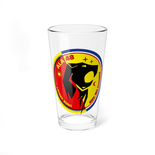 Emblema del Ala 48 del Ejército del Aire español (Spain) (Coat of Arms) Pint Glass 16oz