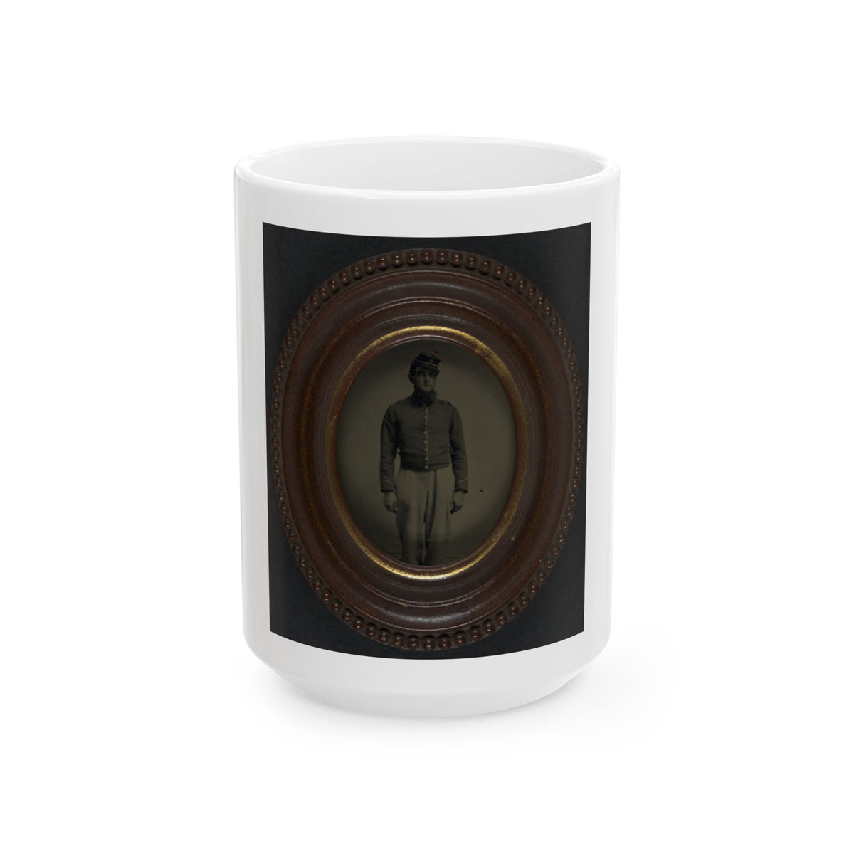 Unidentified Soldier In Union Uniform And Kepi (U.S. Civil War) White Coffee Mug