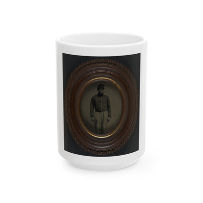Unidentified Soldier In Union Uniform And Kepi (U.S. Civil War) White Coffee Mug