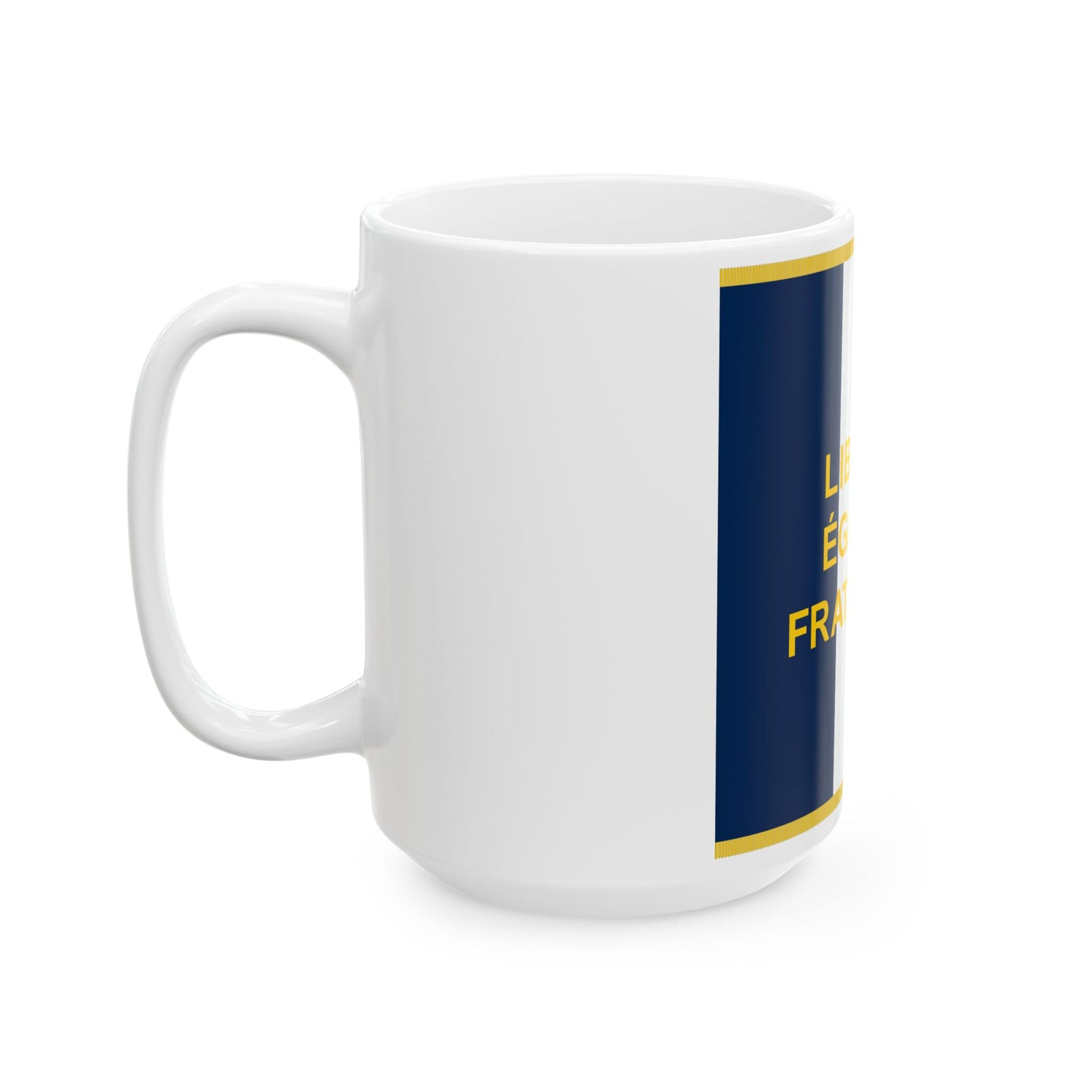 Standard of the French Community (Belgium) White Coffee Mug