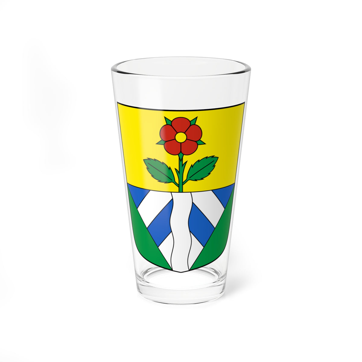 Fieschertal-blazon (Switzerland) (Coat of Arms) Pint Glass 16oz