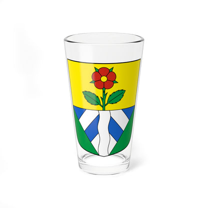 Fieschertal-blazon (Switzerland) (Coat of Arms) Pint Glass 16oz