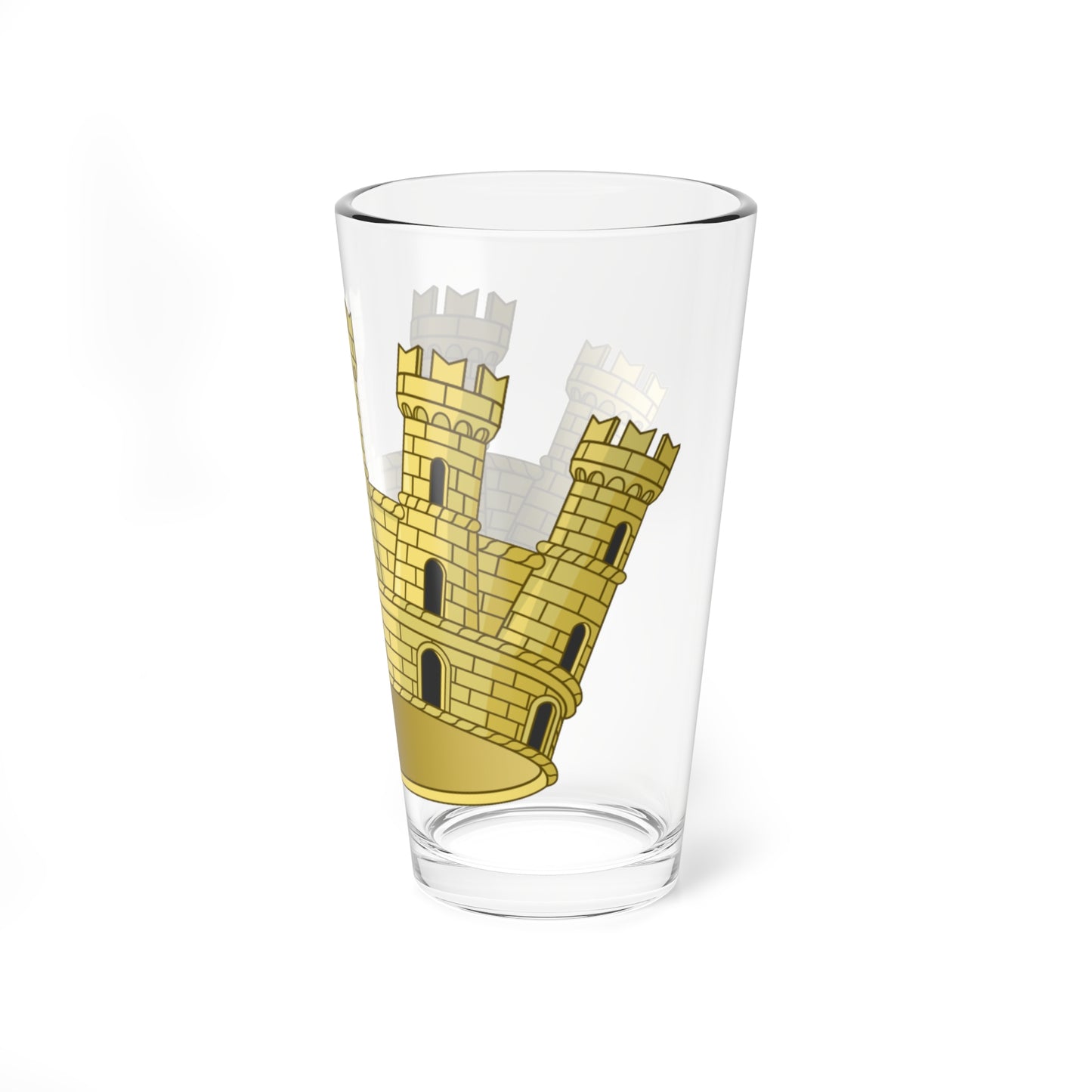 Corona muraria di città italiana 014 (Italy) (Coat of Arms) Pint Glass 16oz