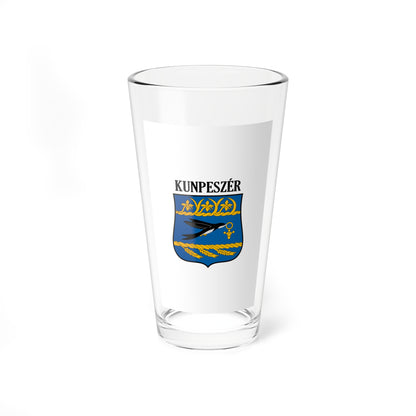 Flag of Kunpeszer vertical (Hungary) Pint Glass 16oz
