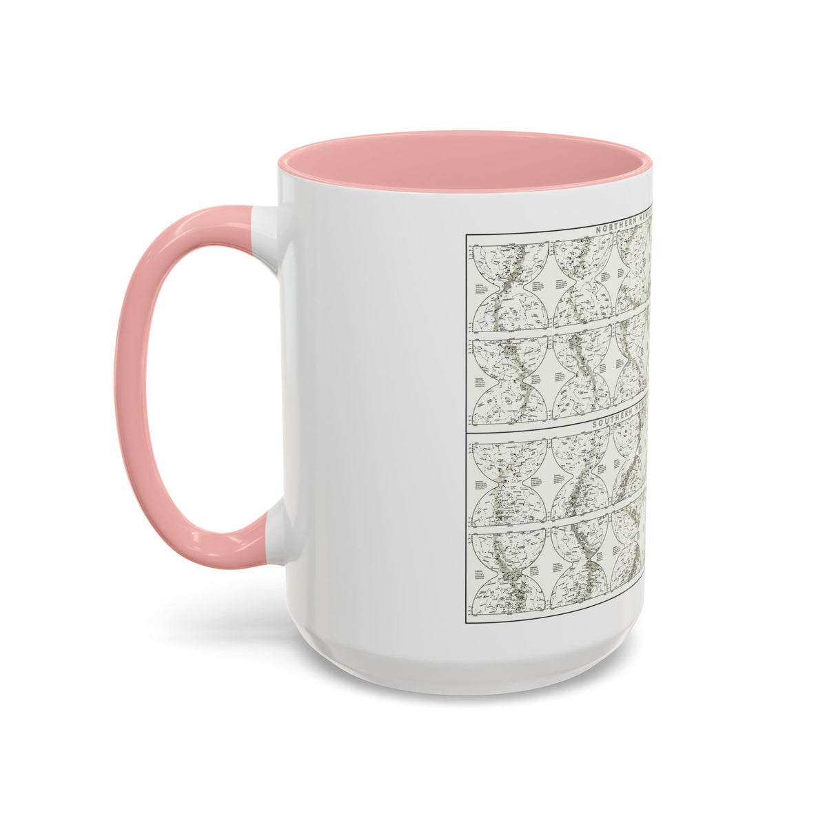 Heavens, The - Monthly Star Charts (1970) (Map) Accent Coffee Mug