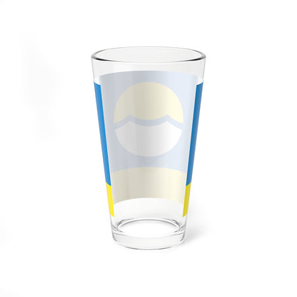 Flag of Nikolayevsky Raion (Russia) Pint Glass 16oz