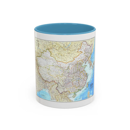 China - The People's Republic (1980) (Map) Accent Coffee Mug