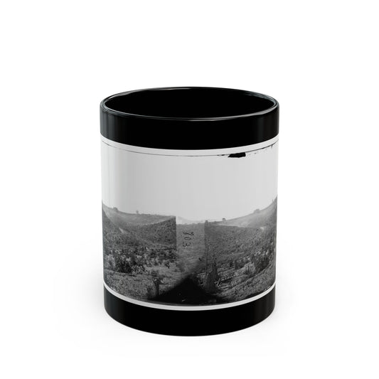 Belle Plain, Virginia (Vicinity). Encampment Of 7,000 Confederates In The  Punch Bowl (U.S. Civil War) Black Coffee Mug