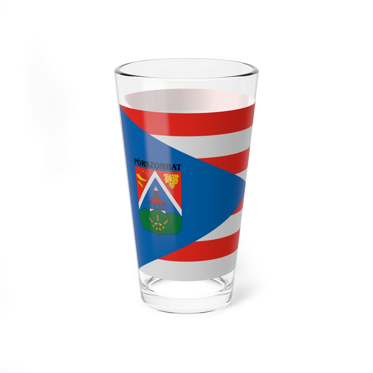 Flag of Porszombat (Hungary) Pint Glass 16oz