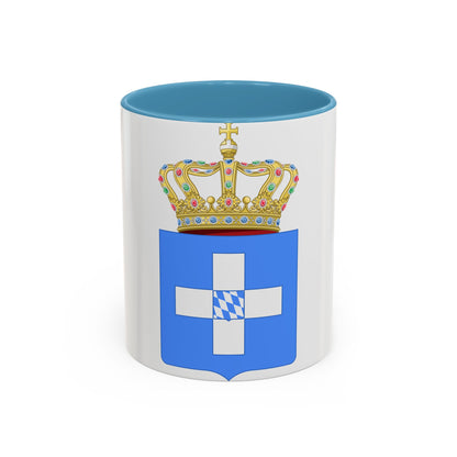 Lesser Coat of Arms of Greece (Wittelsbach) - Accent Coffee Mug