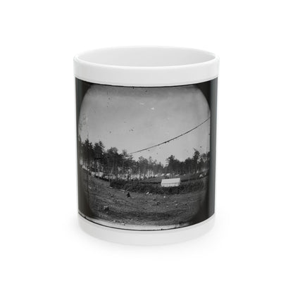 Brandy Station, Virginia. Army Of The Potomac. Western Half Of The Camp. Chapel In Foreground (U.S. Civil War) White Coffee Mug