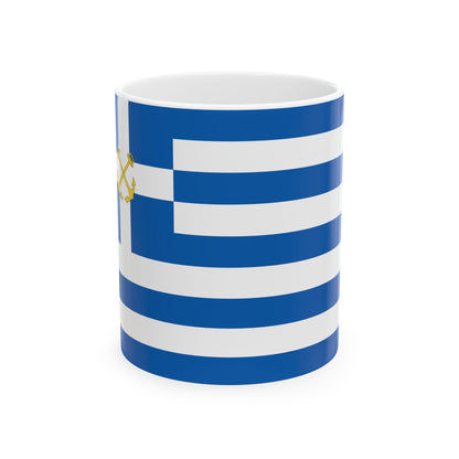 Hellenic Coast Guard Flag 1973-1980 (Greece) White Coffee Mug